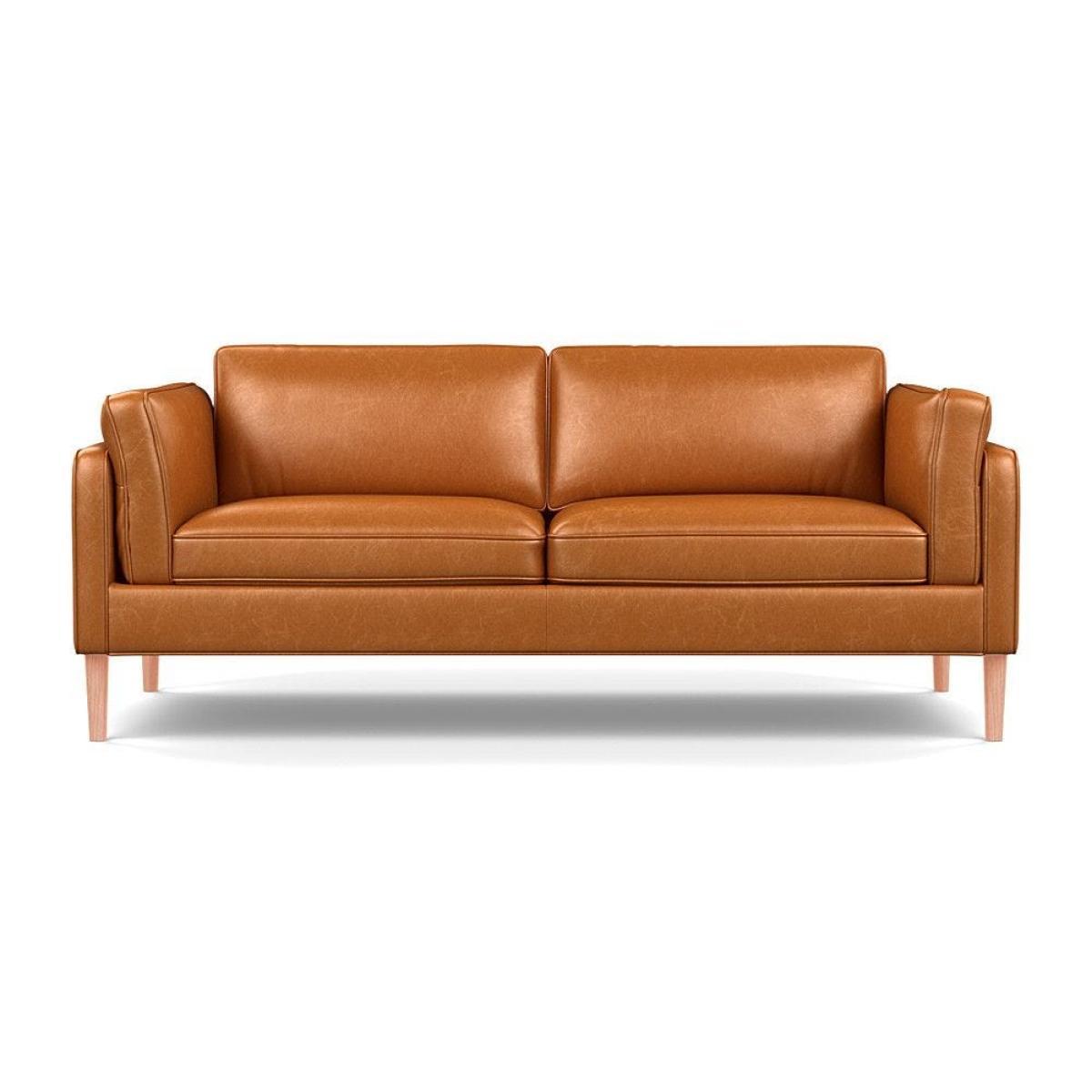 Heal's Sonno 3 Seater Leather Grain White 000 Natural Feet - Heal's UK Furniture – image 10