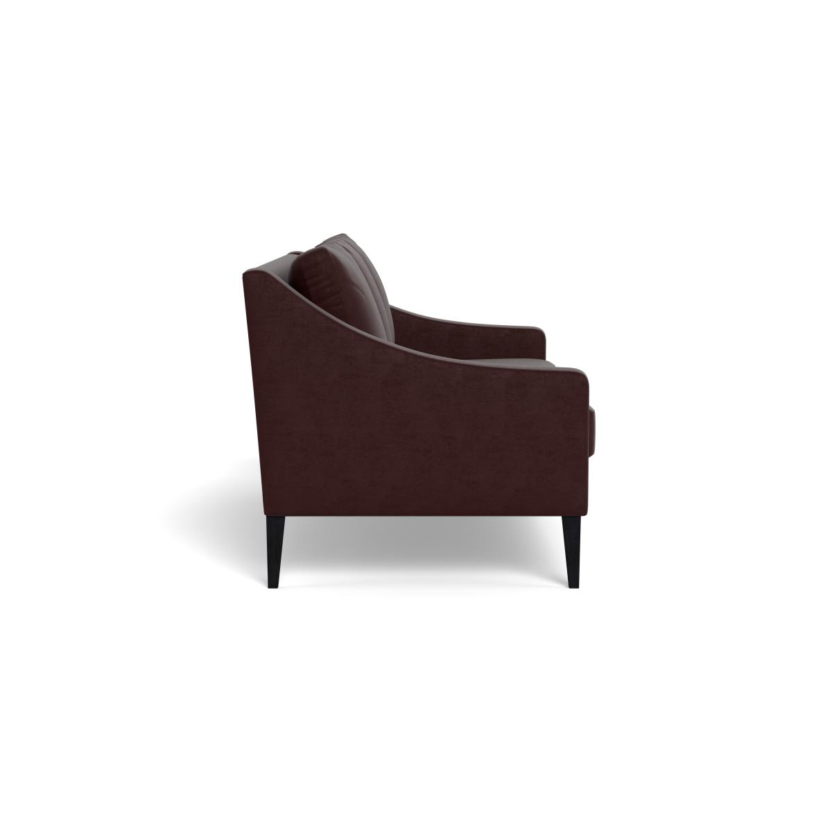 Heal's Richmond 3 Seater Sofa Smart Luxe Velvet Acorn Black Beech Feet – image 4