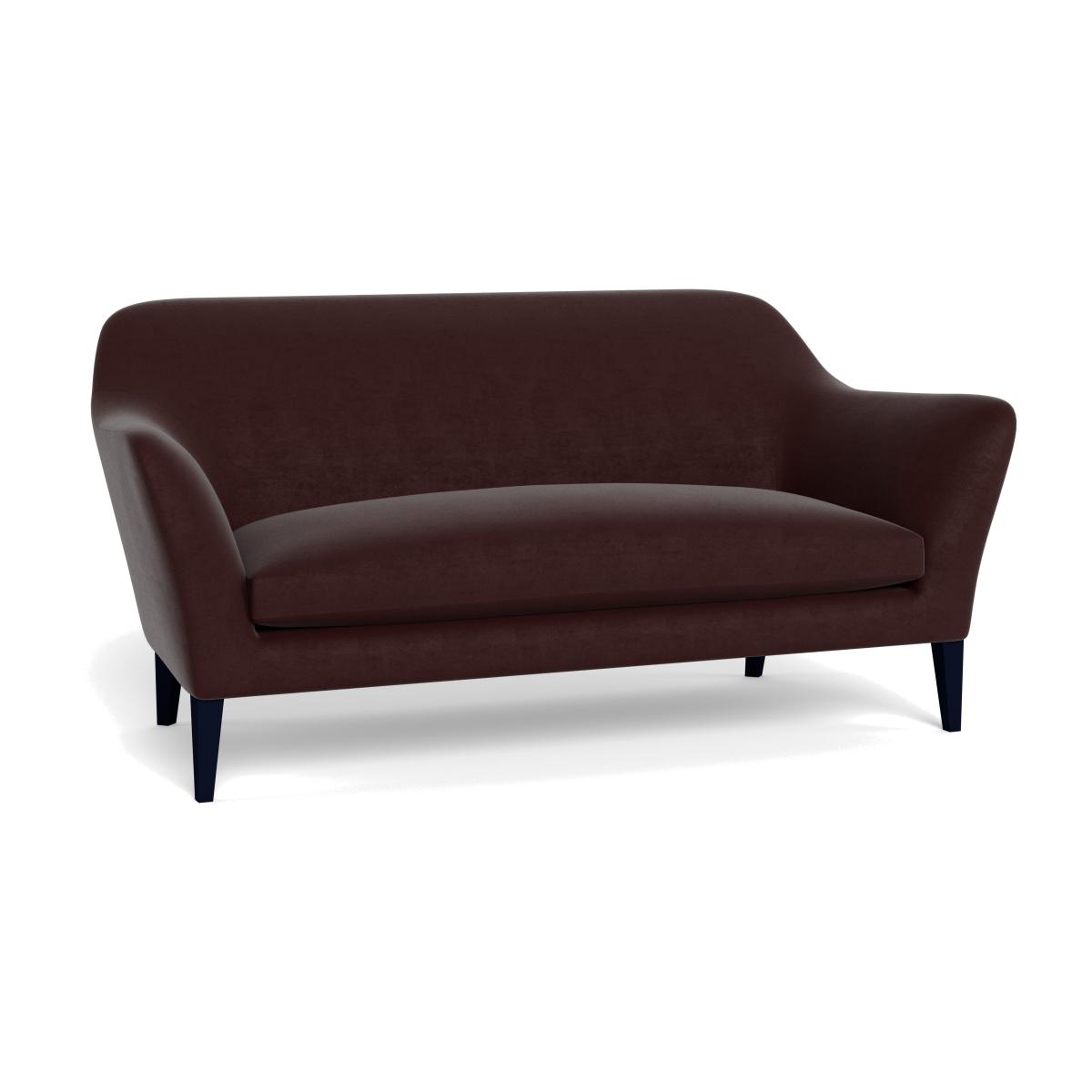 Heal's Wallis 3 Seater Sofa Smart Luxe Velvet Acorn Natural Oak Feet – image 1