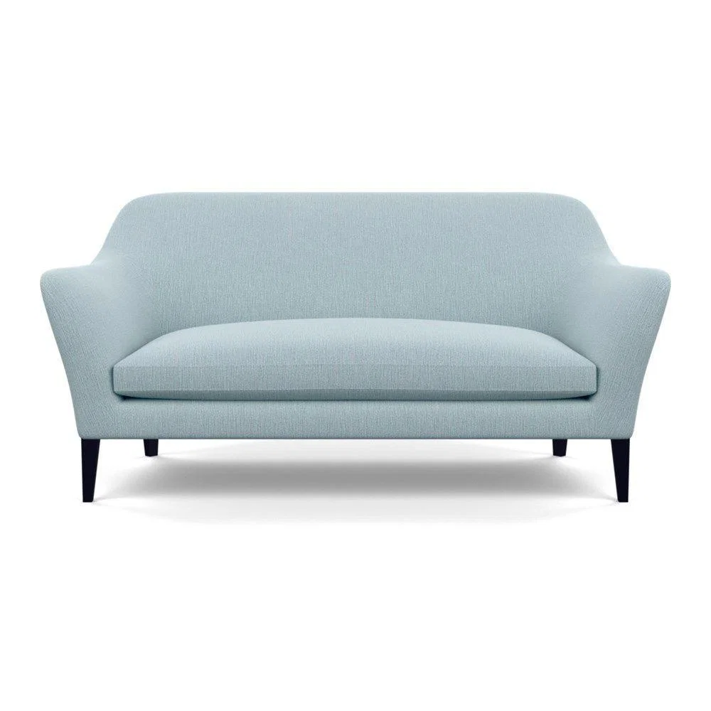 Heal's Wallis 3 Seater Sofa Broad Weave Lagoon Walnut Feet – image 11