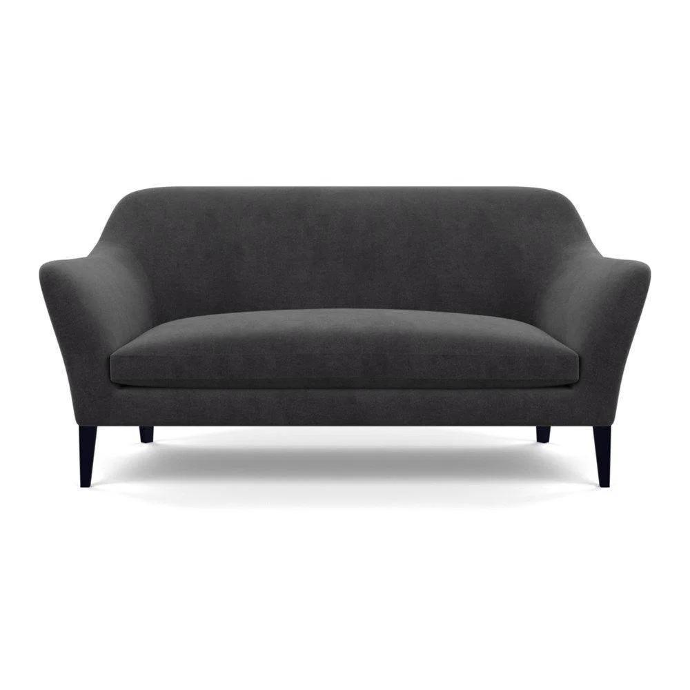 Heal's Wallis 3 Seater Sofa Broad Weave Lagoon Walnut Feet – image 104