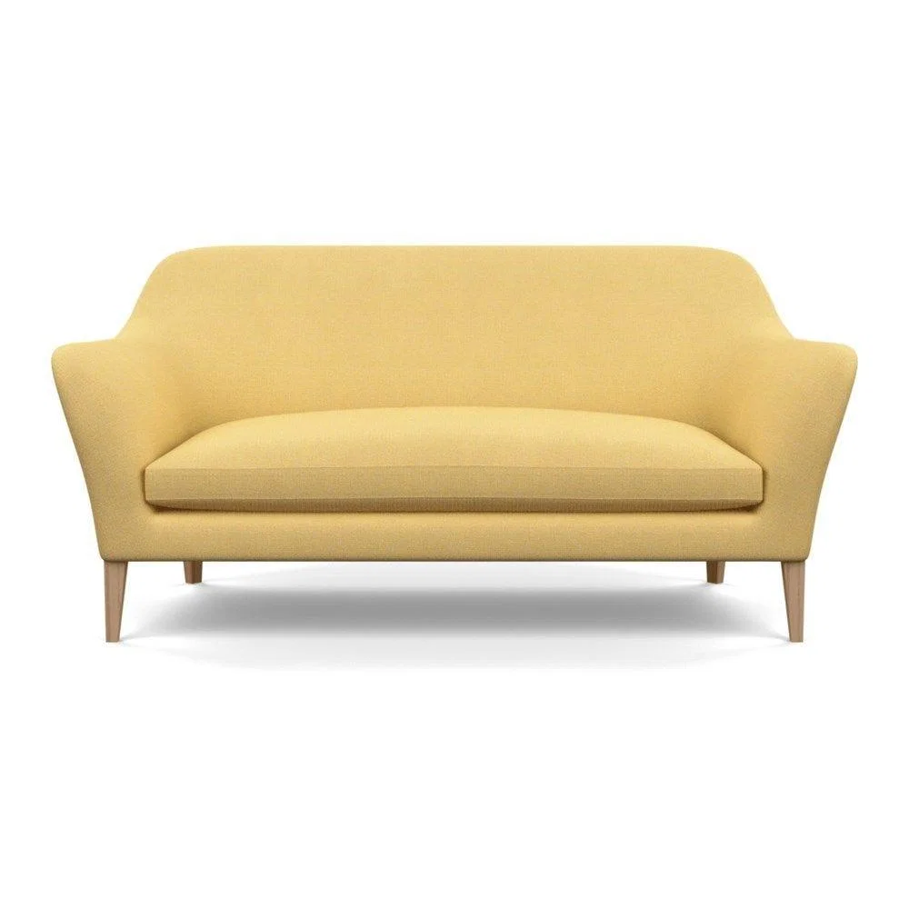 Heal's Wallis 3 Seater Sofa Broad Weave Lagoon Walnut Feet – image 19