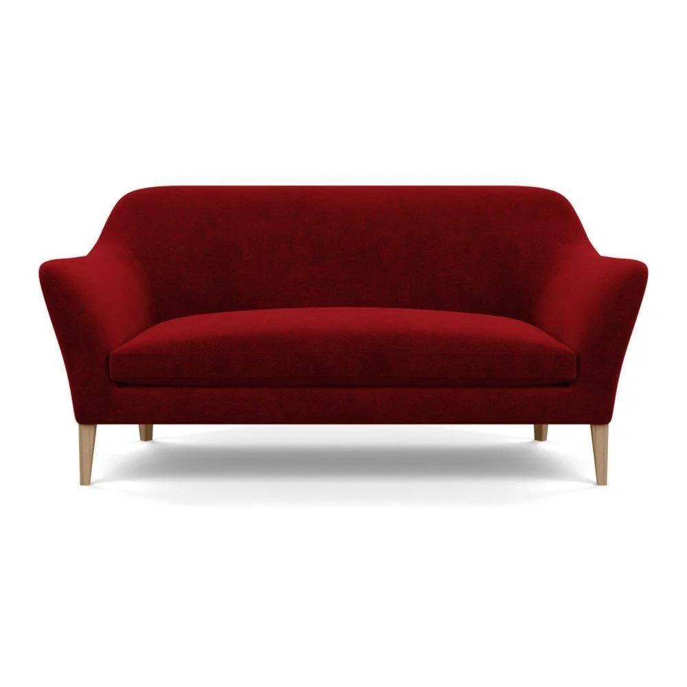 Heal's Wallis 3 Seater Sofa Broad Weave Lagoon Walnut Feet – image 23