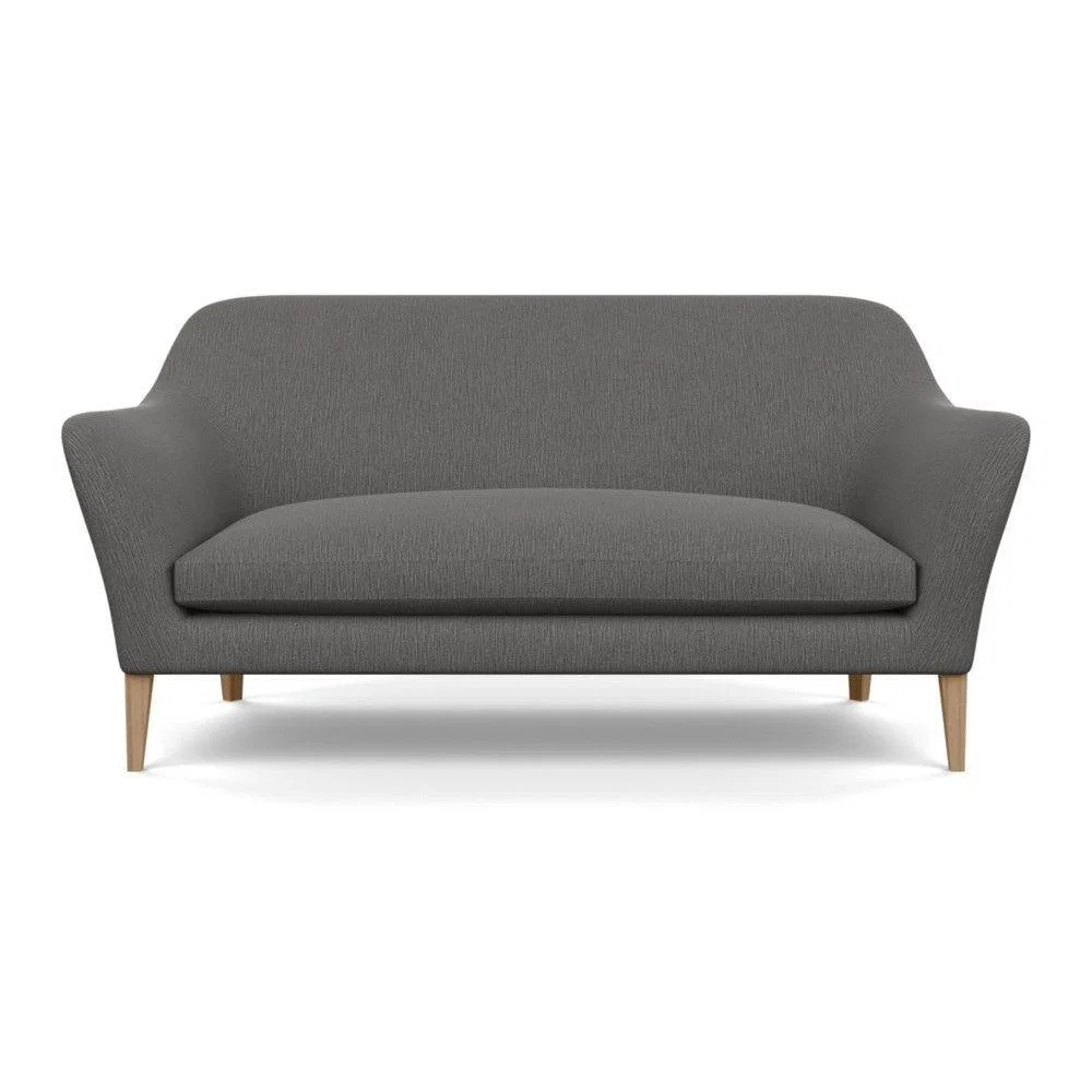 Heal's Wallis 3 Seater Sofa Broad Weave Lagoon Walnut Feet – image 25