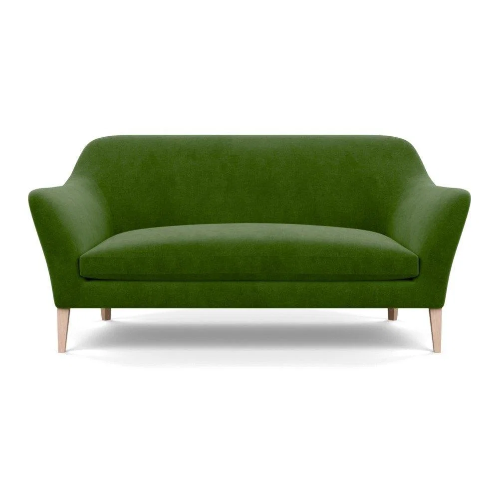 Heal's Wallis 3 Seater Sofa Broad Weave Lagoon Walnut Feet – image 27