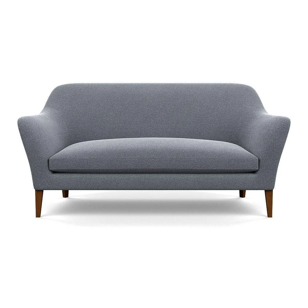 Heal's Wallis 3 Seater Sofa Broad Weave Lagoon Walnut Feet – image 28