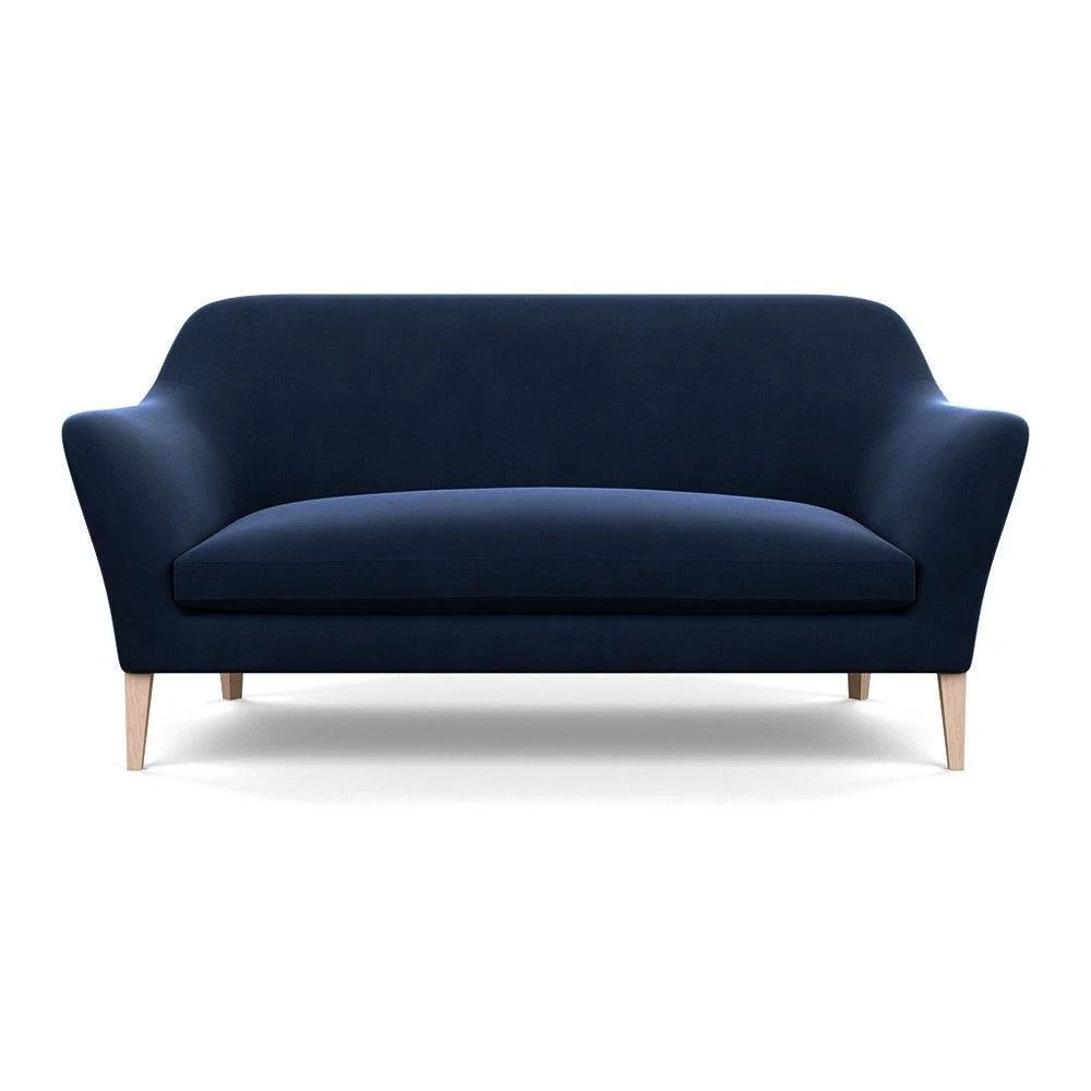 Heal's Wallis 3 Seater Sofa Broad Weave Lagoon Walnut Feet – image 30
