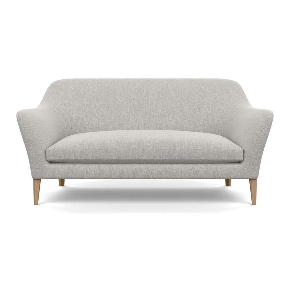 Heal's Wallis 3 Seater Sofa Broad Weave Lagoon Walnut Feet – image 31