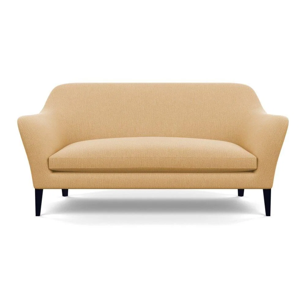 Heal's Wallis 3 Seater Sofa Broad Weave Lagoon Walnut Feet – image 33