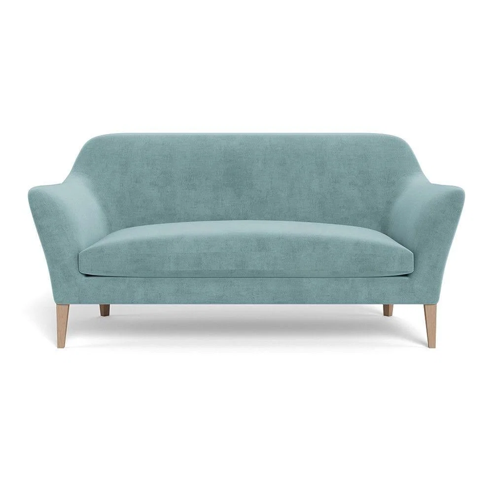 Heal's Wallis 3 Seater Sofa Broad Weave Lagoon Walnut Feet – image 37