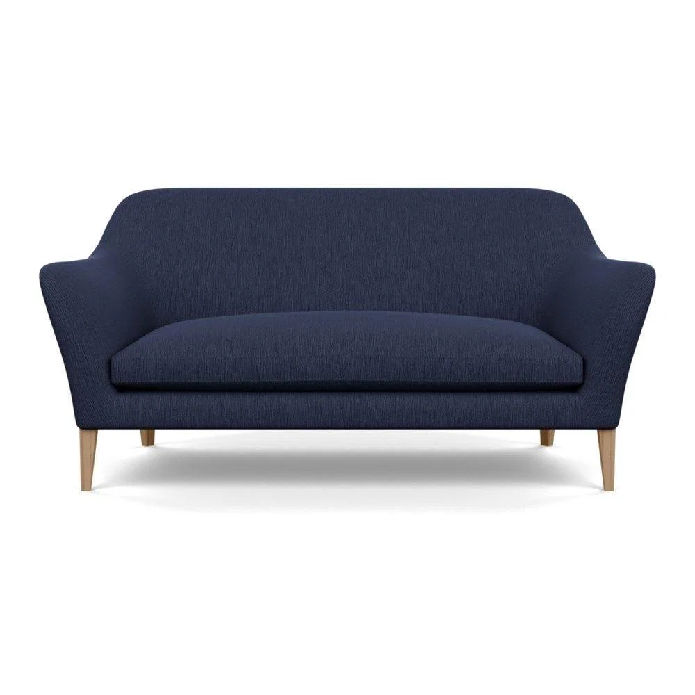 Heal's Wallis 3 Seater Sofa Broad Weave Lagoon Walnut Feet – image 43