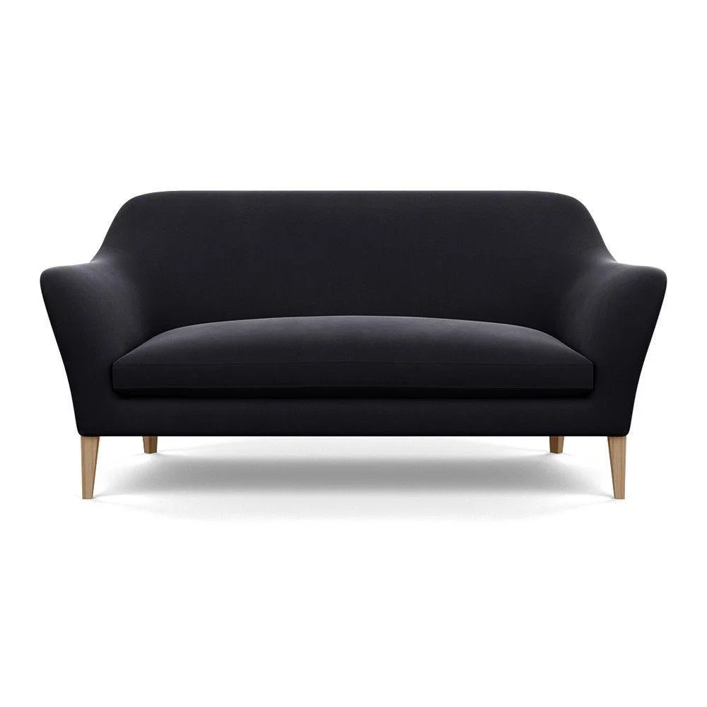 Heal's Wallis 3 Seater Sofa Broad Weave Lagoon Walnut Feet – image 49