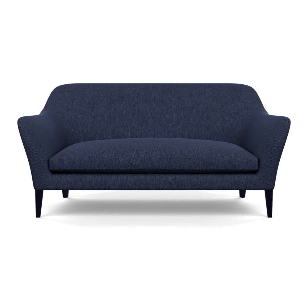 Heal's Wallis 3 Seater Sofa Broad Weave Lagoon Walnut Feet – image 60