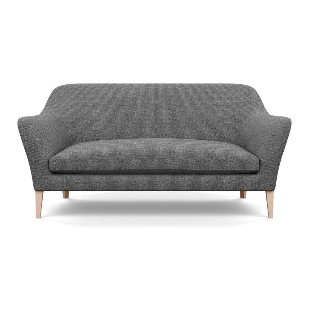 Heal's Wallis 3 Seater Sofa Broad Weave Lagoon Walnut Feet – image 69