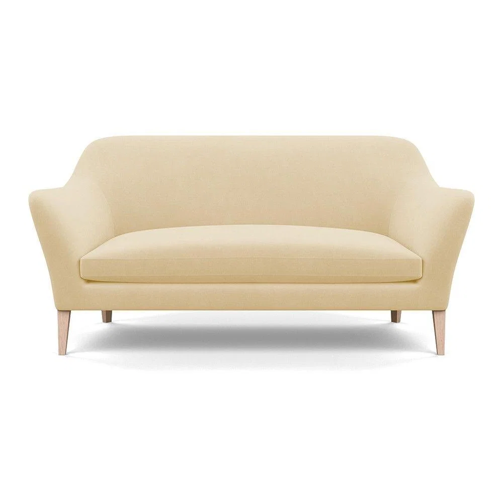 Heal's Wallis 3 Seater Sofa Broad Weave Lagoon Walnut Feet – image 8