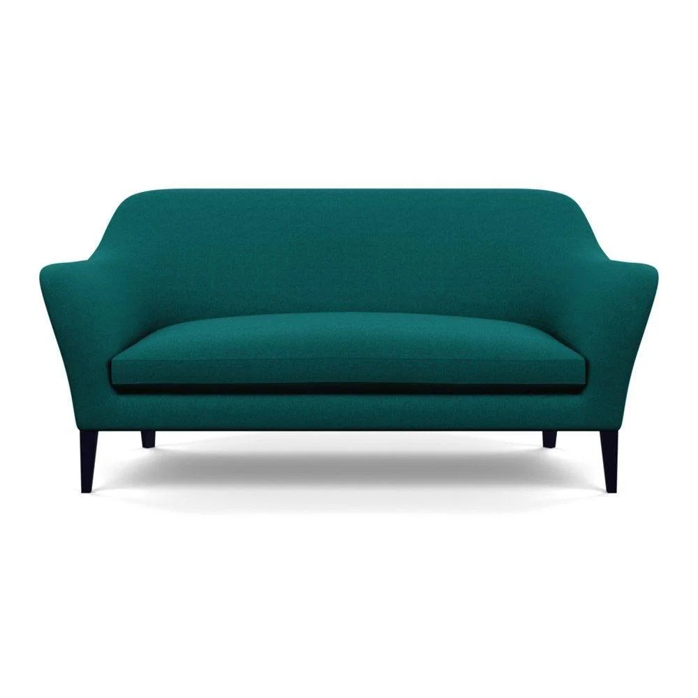 Heal's Wallis 3 Seater Sofa Broad Weave Lagoon Walnut Feet – image 71