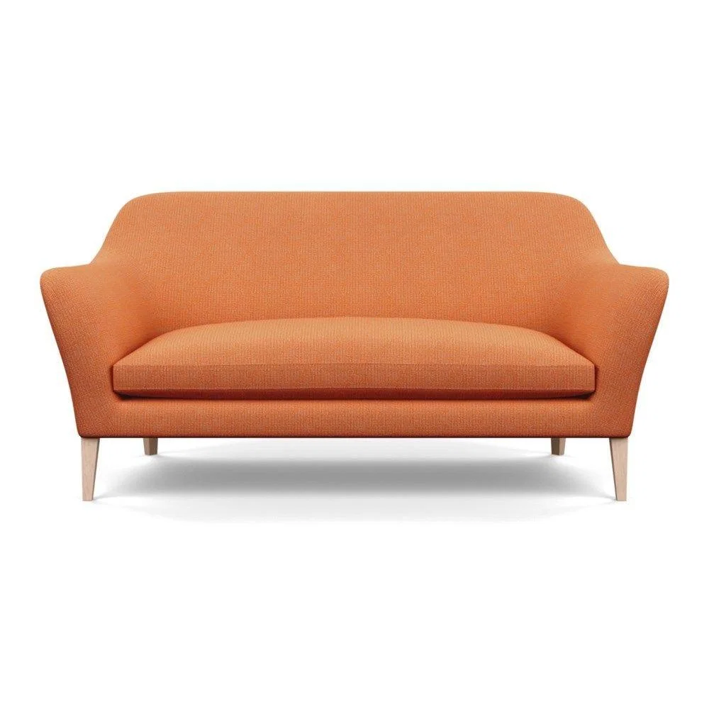 Heal's Wallis 3 Seater Sofa Broad Weave Lagoon Walnut Feet – image 79
