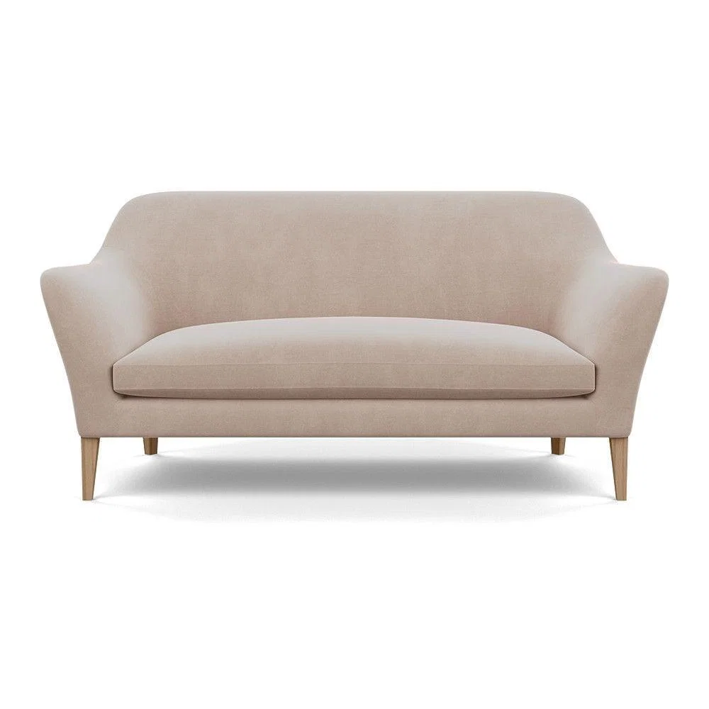 Heal's Wallis 3 Seater Sofa Broad Weave Lagoon Walnut Feet – image 9