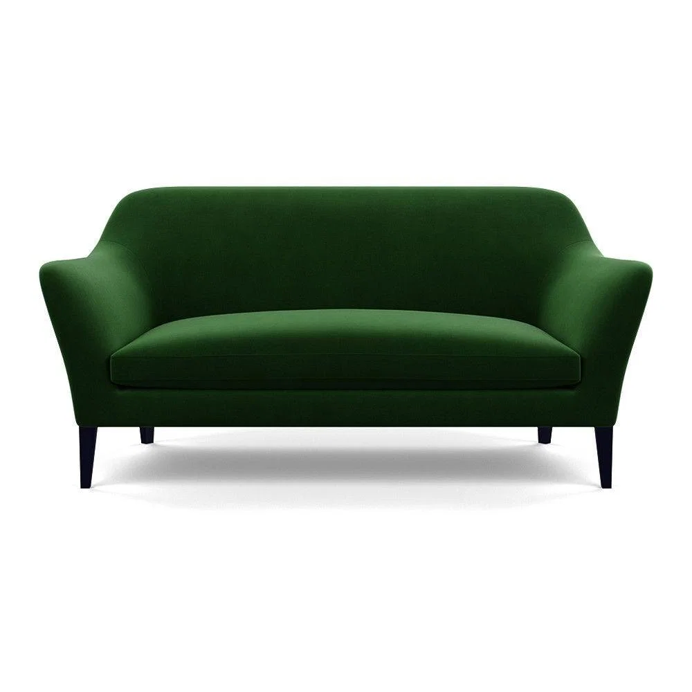 Heal's Wallis 3 Seater Sofa Broad Weave Lagoon Walnut Feet – image 95