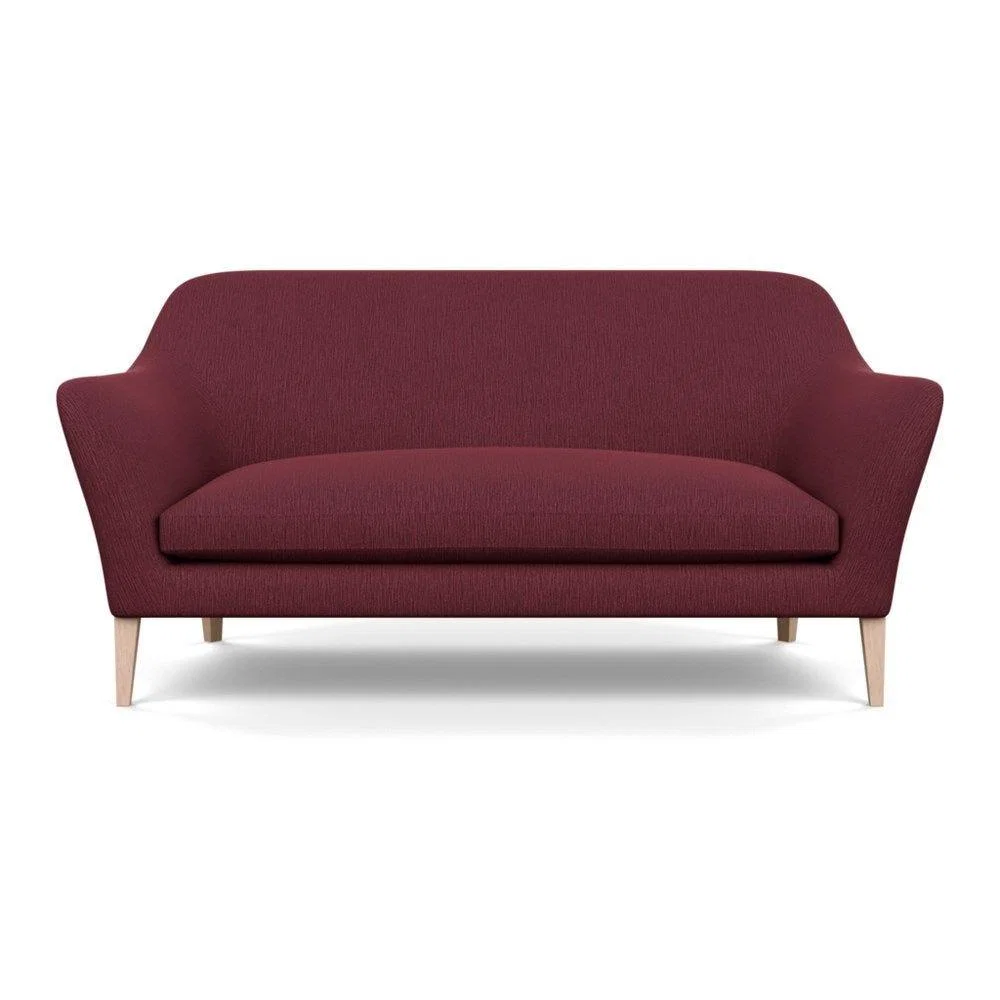 Heal's Wallis 3 Seater Sofa Broad Weave Lagoon Walnut Feet – image 100