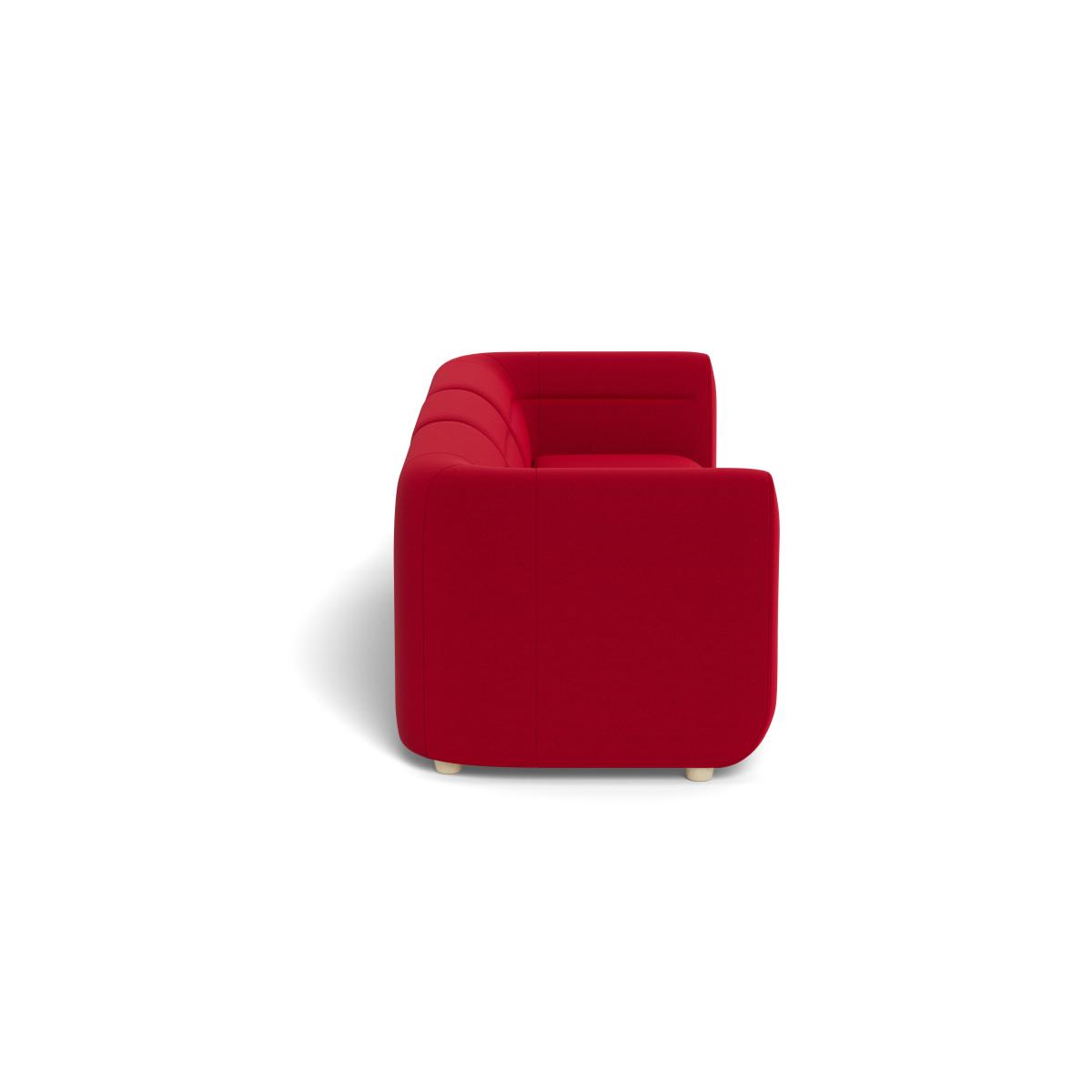 Heal's Lilli 3 Seater Sofa Melton Wool Red Oxide Natural Ash Feet - Heal's UK Furniture – image 3