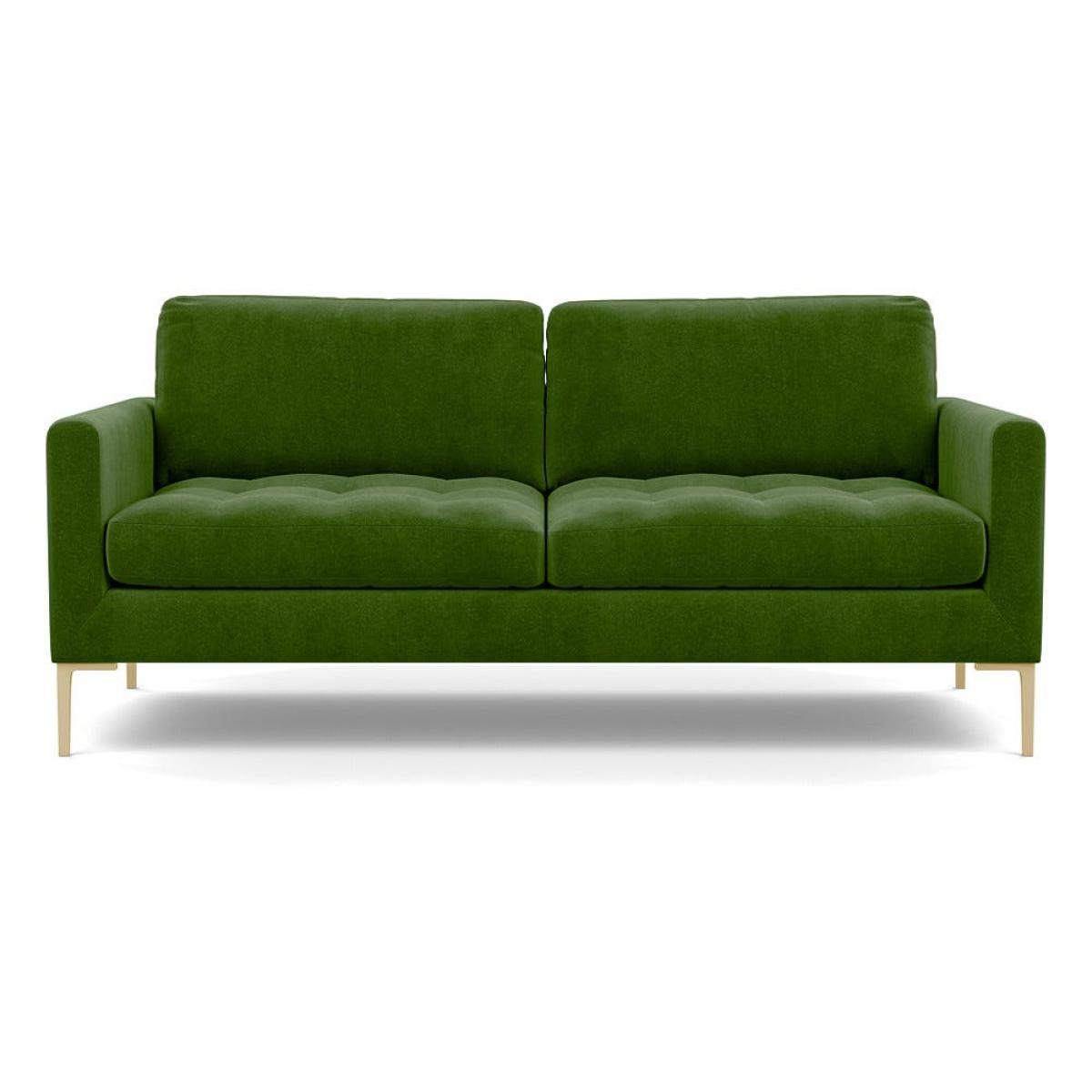 Heal's Eton 3 Seater Sofa Smart Luxe Velvet Grass Brass Feet – image 2