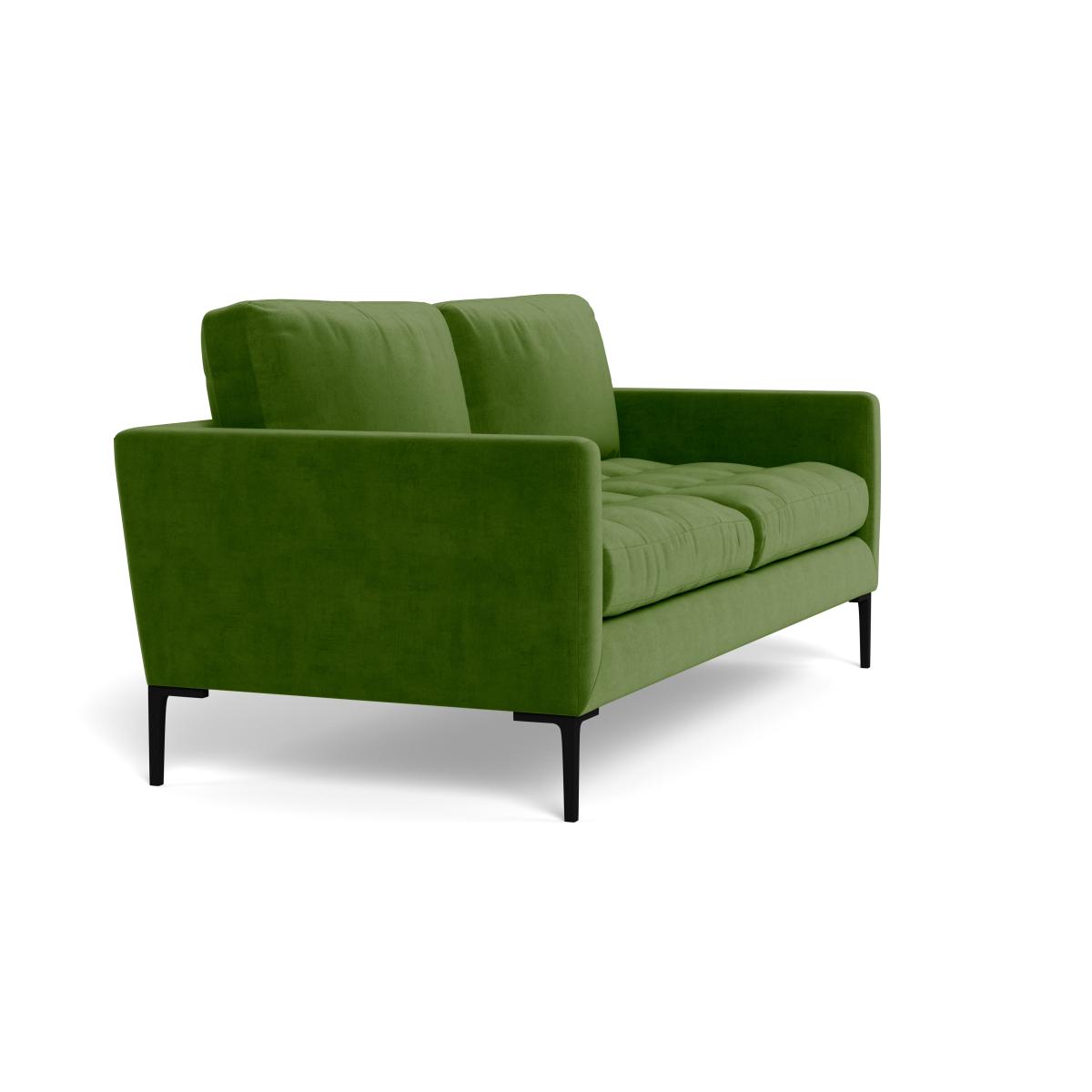 Heal's Eton 3 Seater Sofa Smart Luxe Velvet Grass Brass Feet – image 3