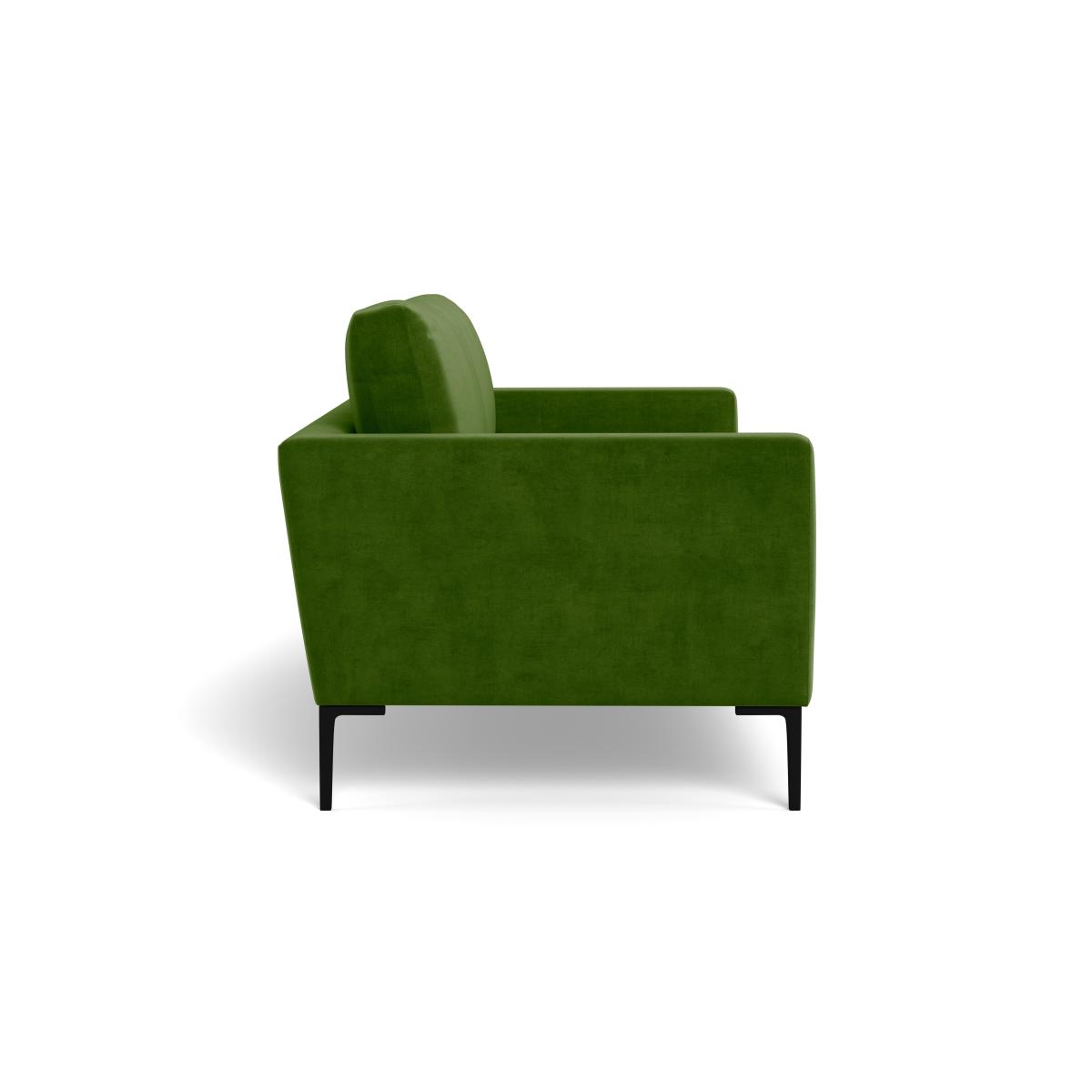 Heal's Eton 3 Seater Sofa Smart Luxe Velvet Grass Brass Feet – image 4
