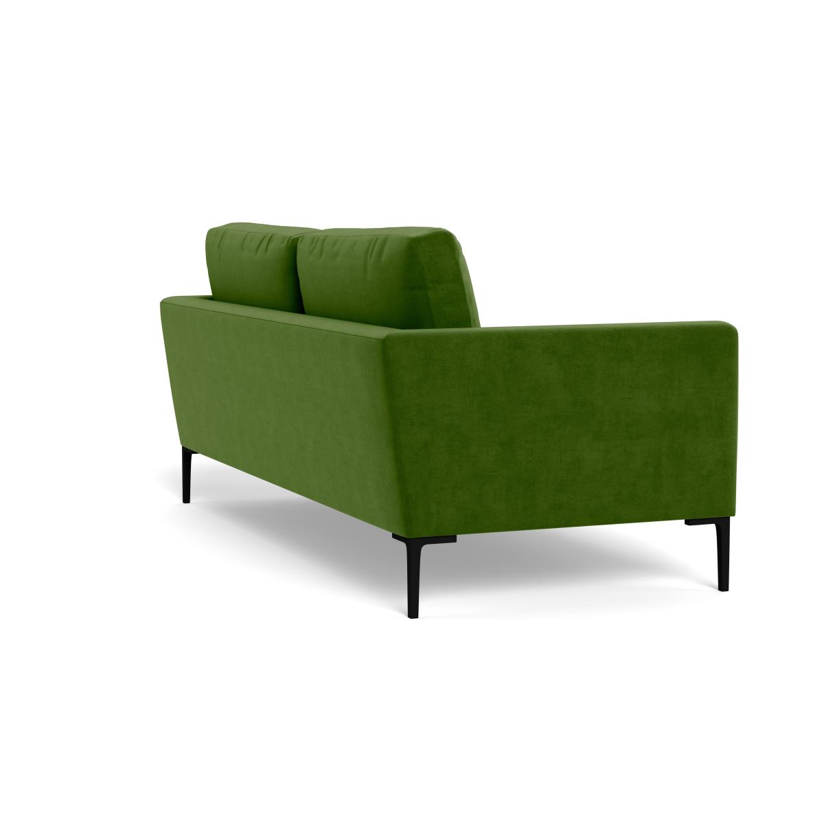 Heal's Eton 3 Seater Sofa Smart Luxe Velvet Grass Brass Feet – image 5