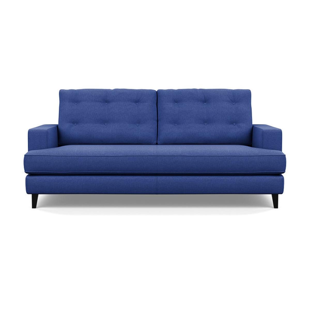 Heal's Mistral 3 Seater Sofa Brushed Cotton Cobalt Black Feet – image 2