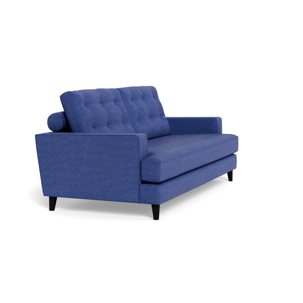 Heal's Mistral 3 Seater Sofa Brushed Cotton Cobalt Black Feet – image 3
