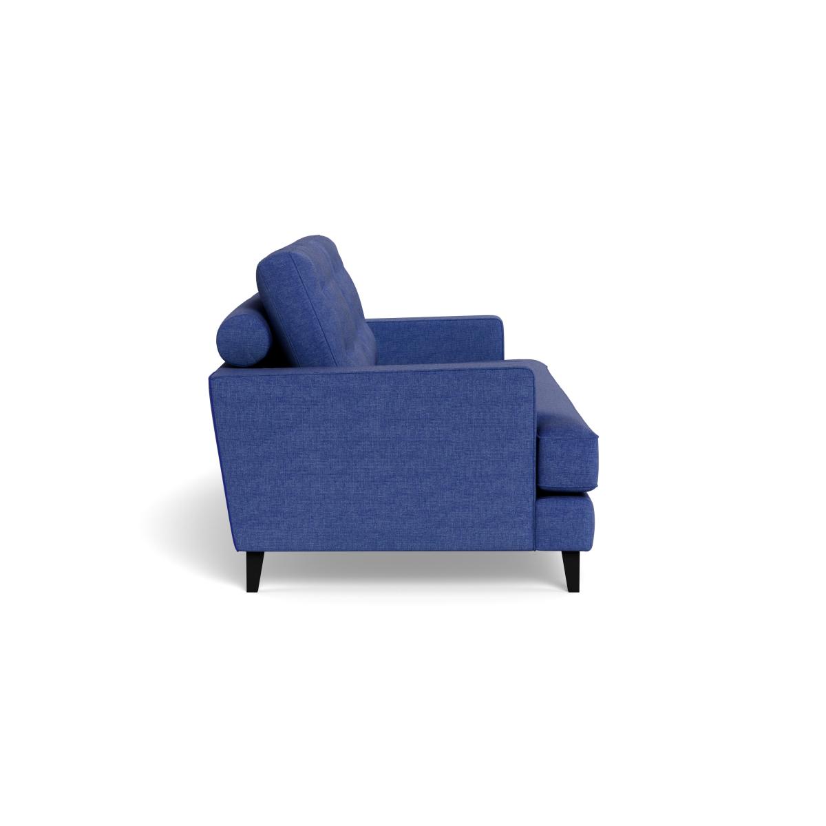 Heal's Mistral 3 Seater Sofa Brushed Cotton Cobalt Black Feet – image 4