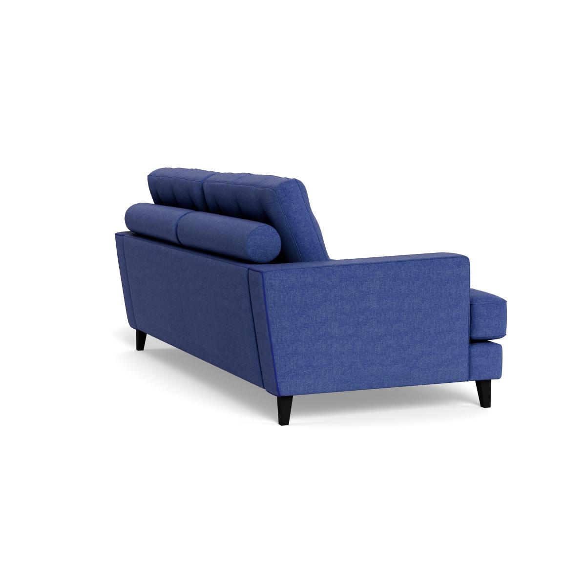 Heal's Mistral 3 Seater Sofa Brushed Cotton Cobalt Black Feet – image 5