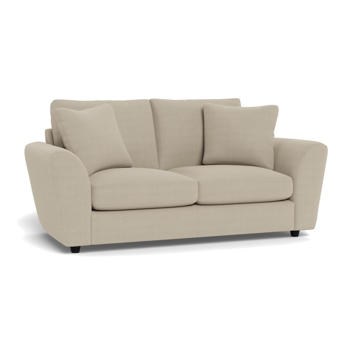 Heal's Snooze 3 Seater Sofa Linen Hessian Black Feet - Heal's UK Furniture – image 1