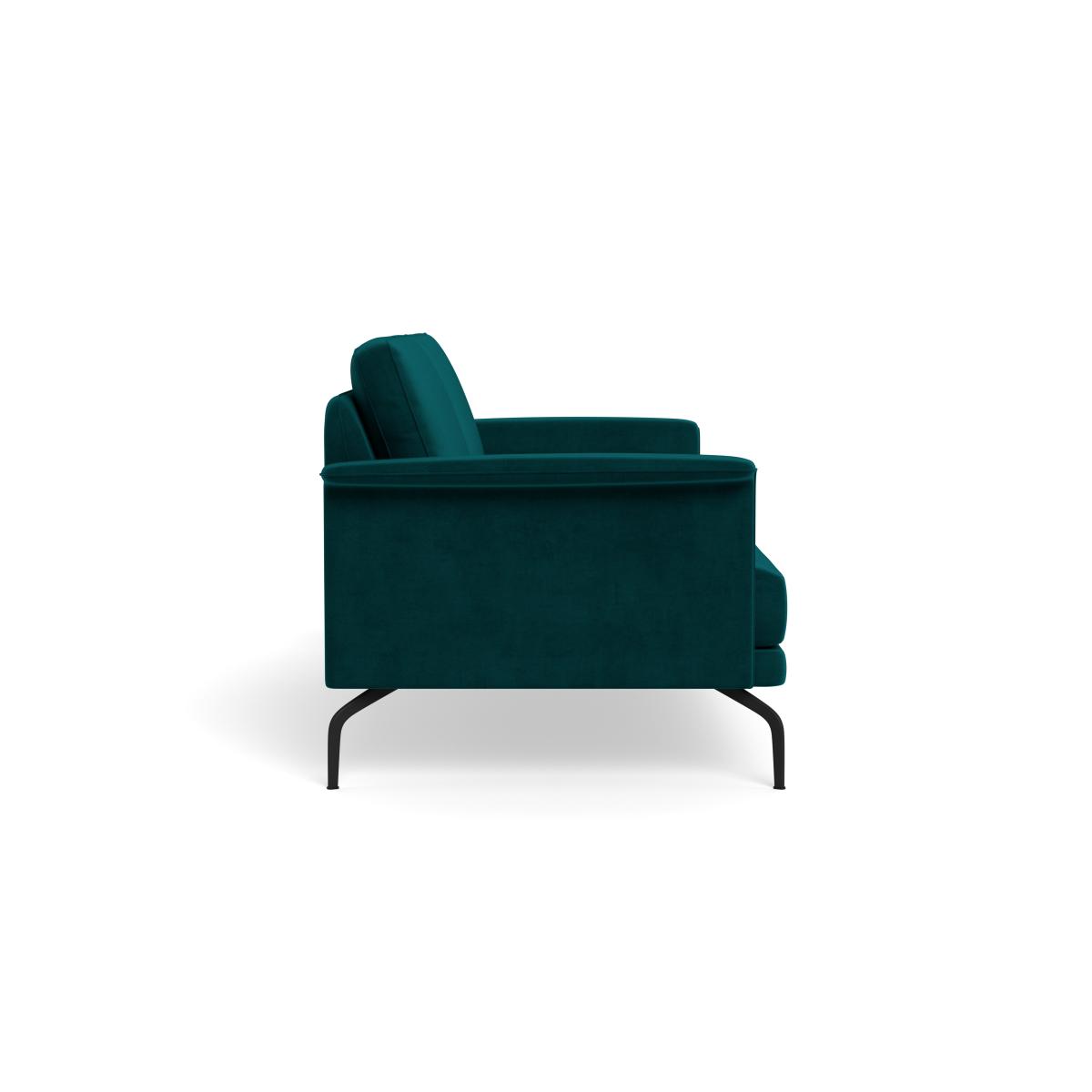 Heal's Iver 3 Seater Sofa Smart Luxe Velvet Ocean Black Feet – image 4