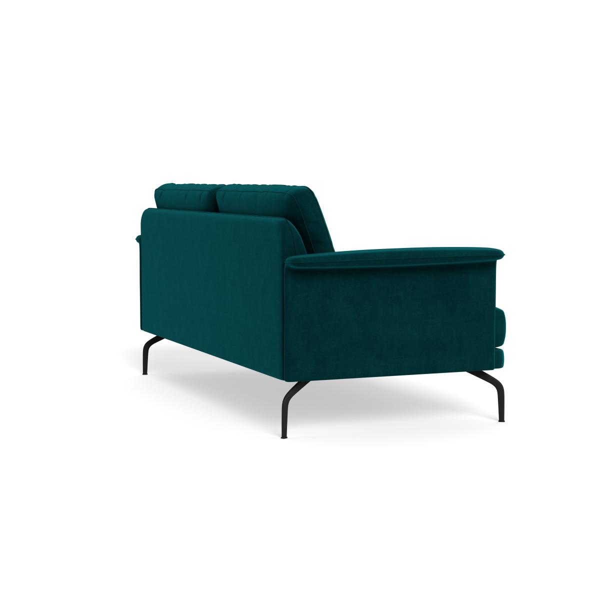 Heal's Iver 3 Seater Sofa Smart Luxe Velvet Ocean Black Feet – image 5