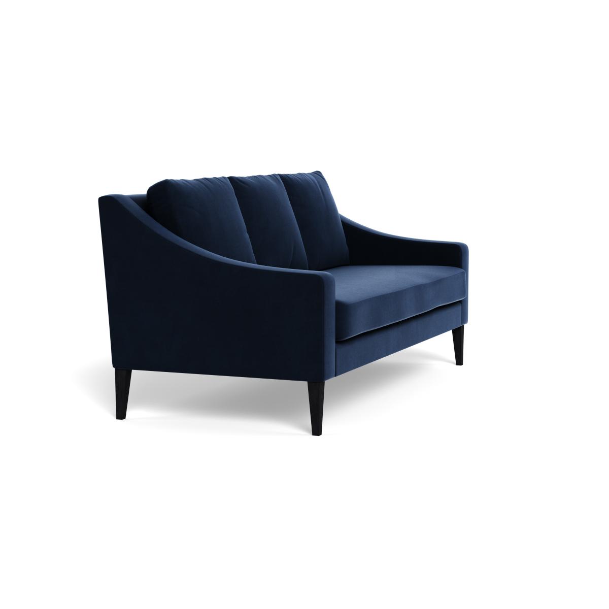 Heal's Richmond 3 Seater Sofa Smart Velvet Dusk Black Feet – image 3