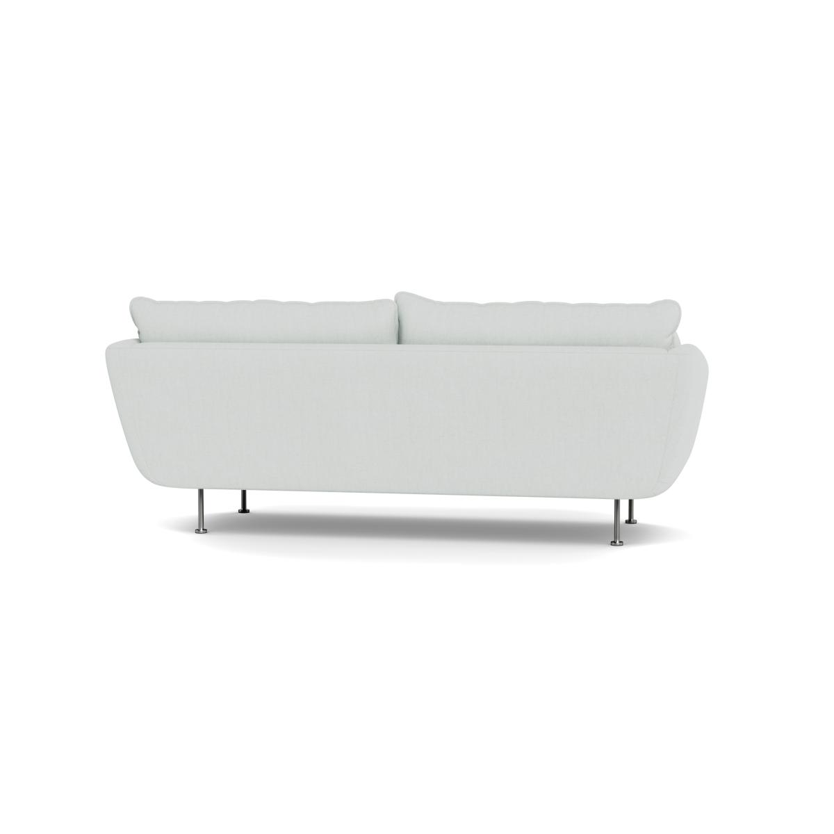 Heal's Allora 3 Seater Sofa Broad Weave Tin Brass Feet – image 6