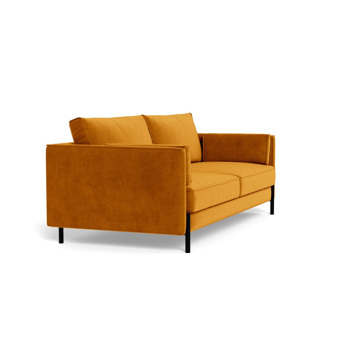 Heal's Tortona 3 Seater Sofa Smart Luxe Velvet Cognac – image 3