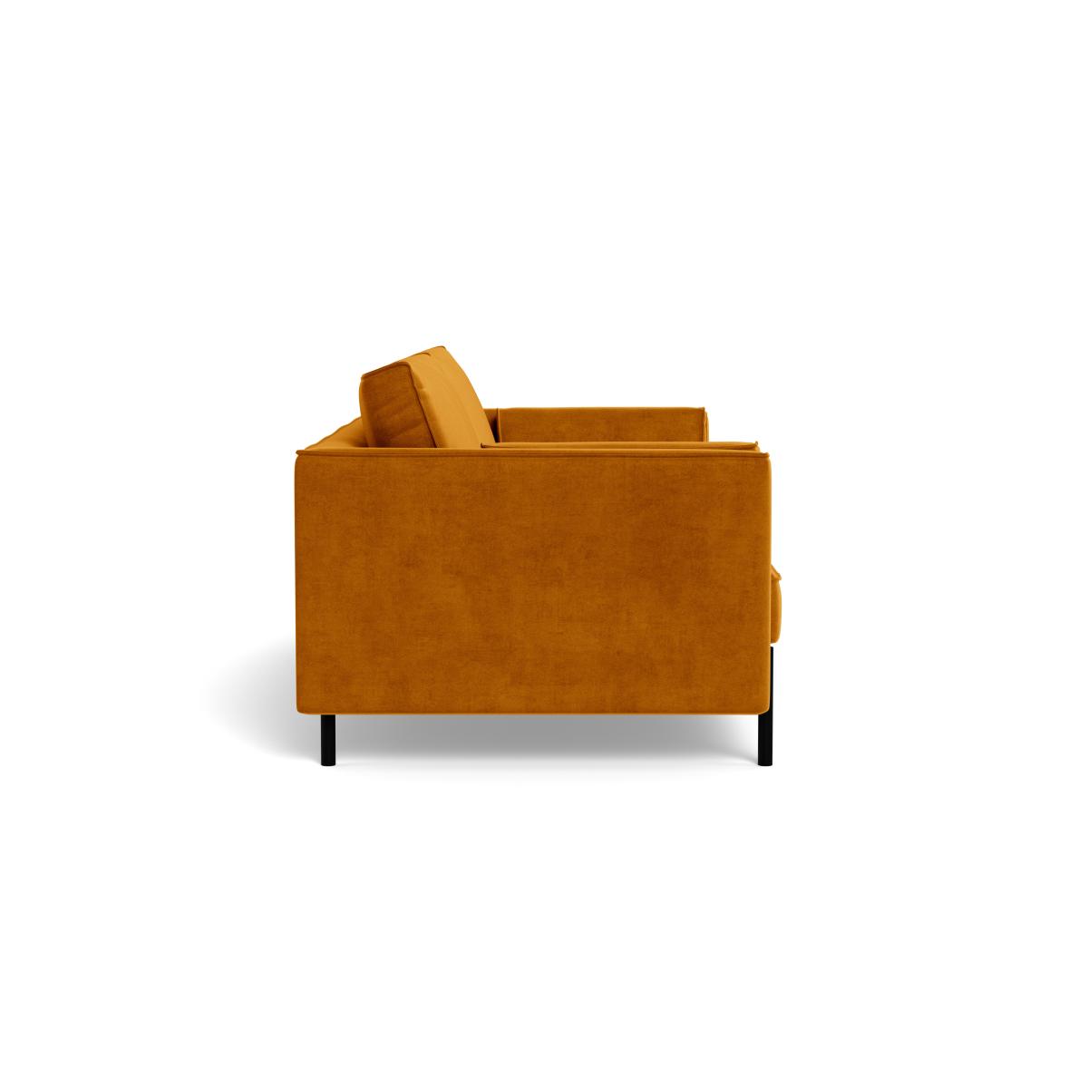 Heal's Tortona 3 Seater Sofa Smart Luxe Velvet Cognac – image 4