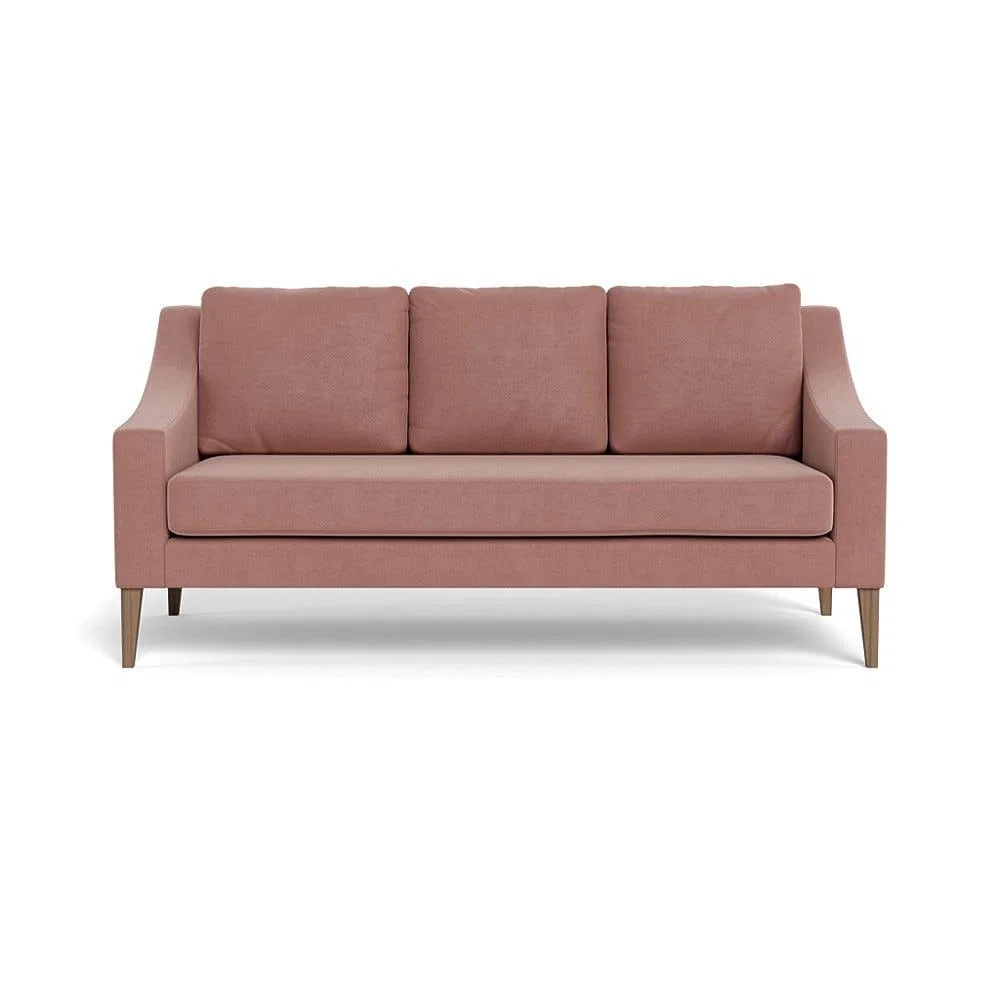 Heal's Richmond 3 Seater Sofa Smart Luxe Velvet Dusky Pink Tinted Ash Feet – image 2