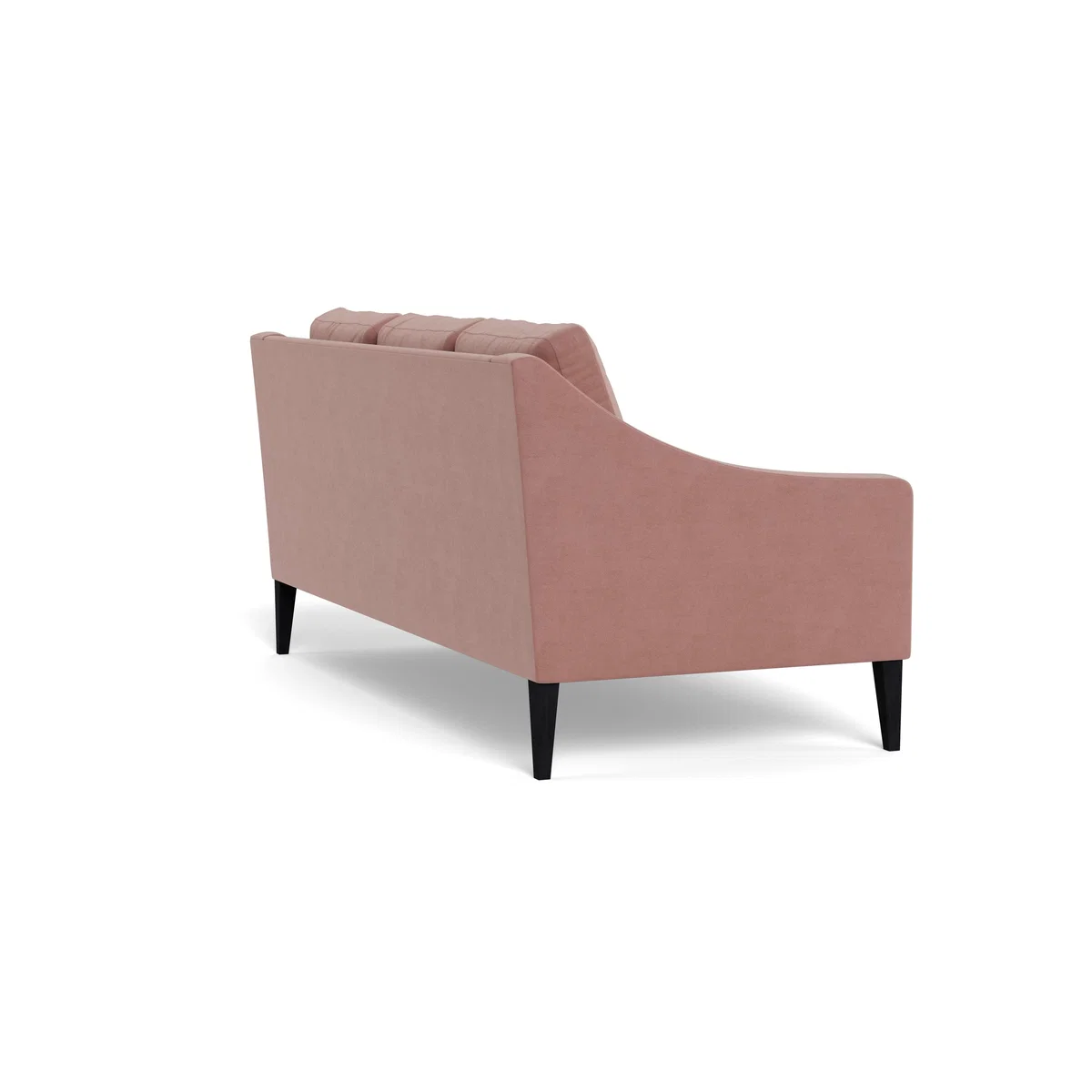 Heal's Richmond 3 Seater Sofa Smart Luxe Velvet Dusky Pink Tinted Ash Feet – image 5