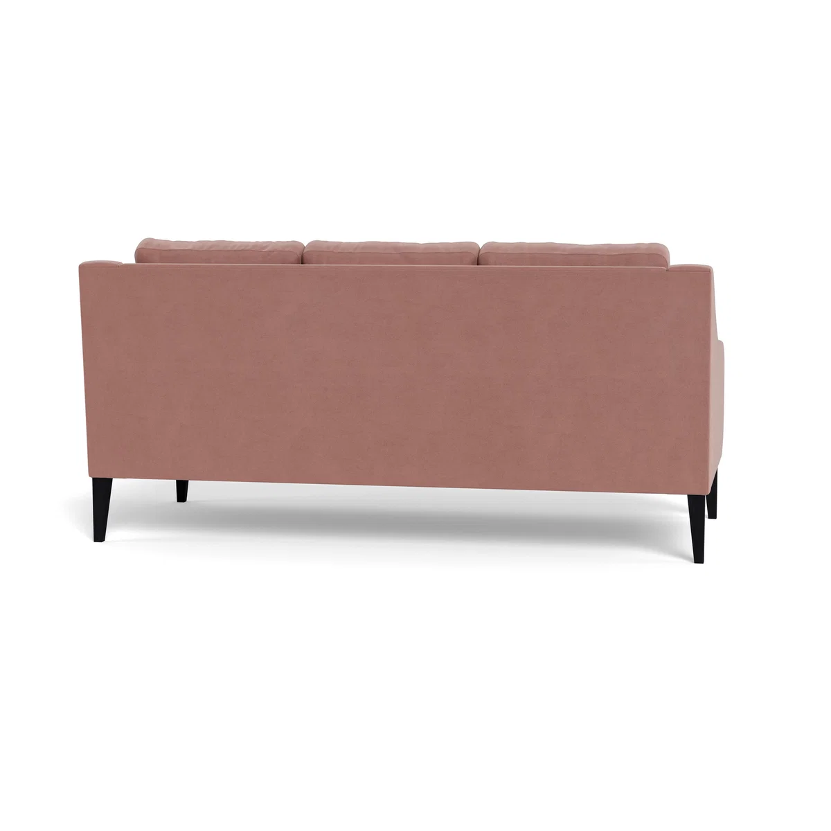 Heal's Richmond 3 Seater Sofa Smart Luxe Velvet Dusky Pink Tinted Ash Feet – image 6