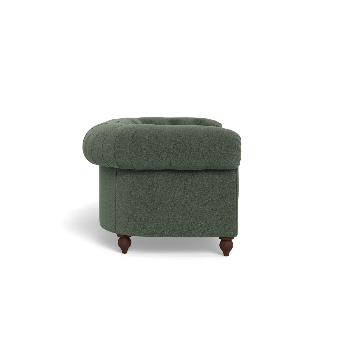 Heal's Fitzrovia 3 Seater Sofa Boucle Fern Black Painted Feet – image 3