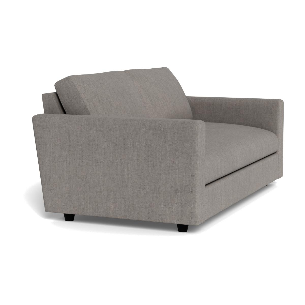 Heal's Nimbus 3 Seater Sofa Broadweave Pebble Black Feet – image 1