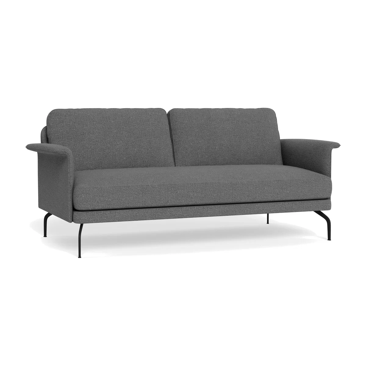 Heal's Iver 3 Seater Sofa Tejo Recycled Noir Black Feet – image 1