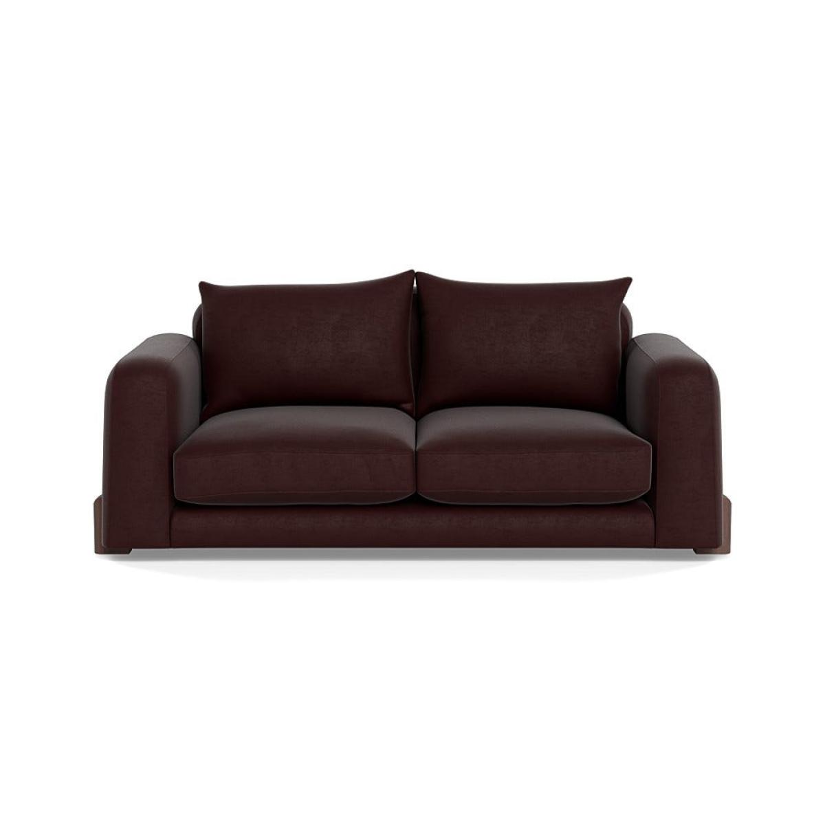 Heal's Nuvola 3 Seater Sofa Smart Luxe Velvet Acorn Walnut Stained Oak Feet – image 2