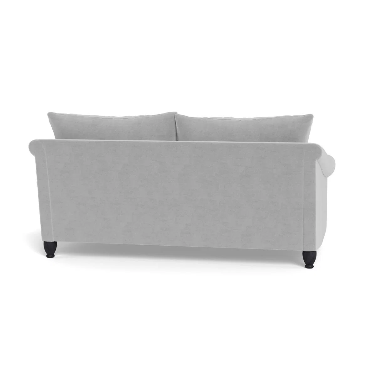Heal's Devon 3 Seater Velvet Platinum Black Stain Beech Feet - Heal's UK Furniture – image 5