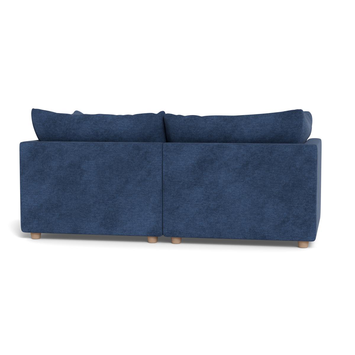 Heal's Astrid 3 Seater Sofa Broad Weave Lagoon Walnut Stained Beech Feet – image 5