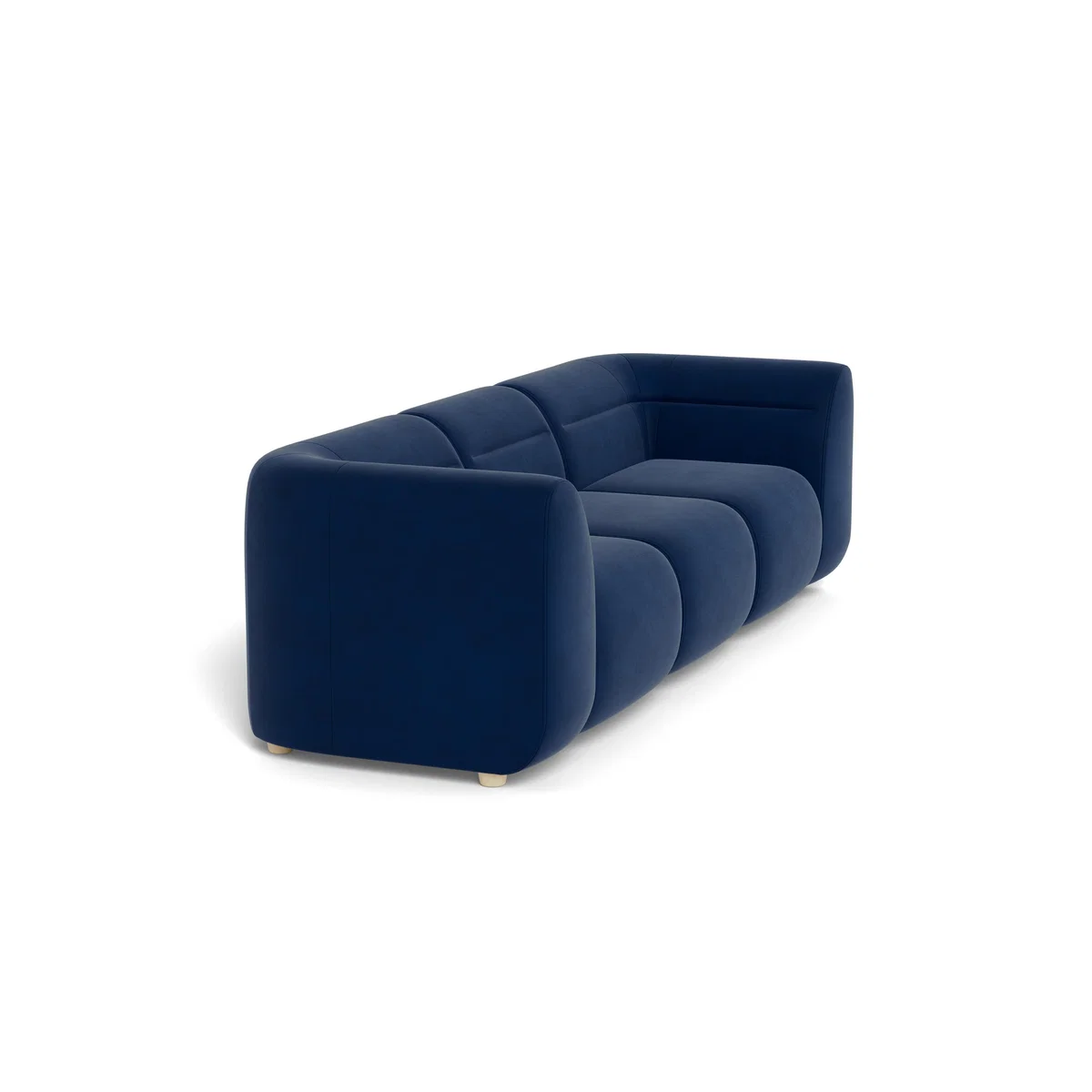 Heal's Lilli 3 Seater Sofa Melton Wool Shale Natural Ash Feet - Heal's UK Furniture – image 2